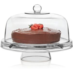 Libbey Selene 6 in 1 Cake Stand Punch Bowl Unique Space Saving Glass Cake Stan Libbey Selene 6 in 1 Cake Stand Punch Bowl Unique Space Saving Glass Cake Stan