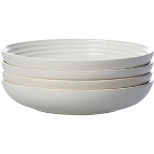Le Creuset Stoneware Pasta Bowls White 9.75"" Set of 4 Le Creuset Stoneware Pasta Bowls White 9.75"" Set of 4