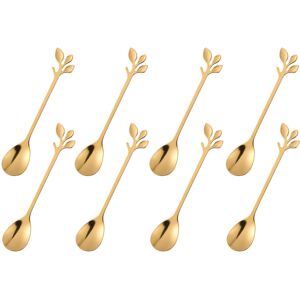 CAMDEA Gold Plated Stainless Steel Mini Coffee Espresso Spoon Tableware Flatware Desse CAMDEA Gold Plated Stainless Steel Mini Coffee Espresso Spoon Tableware Flatware Desse