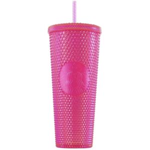 Starbucks 2019 Holiday Studded Tumbler Neon Pink,24 fluid ounce Starbucks 2019 Holiday Studded Tumbler Neon Pink,24 fluid ounce