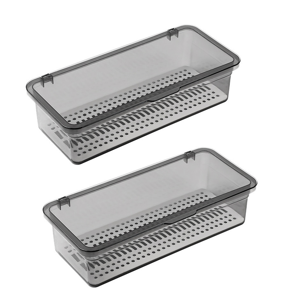 Kopinma Flatware Tray with Lid,Utensil Storage Lid Plastic Cutlery Tray,Cutlery Drawer O Kopinma Flatware Tray with Lid,Utensil Storage Lid Plastic Cutlery Tray,Cutlery Drawer O
