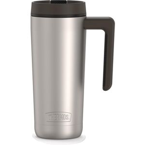 Thermos ALTA SERIES Stainless Steel Mug 18 Ounce Matte Steel/Espresso Black Thermos ALTA SERIES Stainless Steel Mug 18 Ounce Matte Steel/Espresso Black