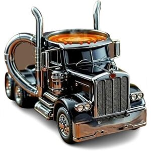 Unbranded (white) Handcrafted Truck Coffee Mug, 11oz Semi-trailer Shaped Ceramic Coffee Cu Unbranded (white) Handcrafted Truck Coffee Mug, 11oz Semi-trailer Shaped Ceramic Coffee Cu