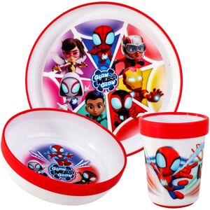 Disney Spidey 3-Piece Bicolor Plate, Bowl & Tumbler Set - BPA Free, Non-Slip & Kid-Safe Disney Spidey 3-Piece Bicolor Plate, Bowl & Tumbler Set - BPA Free, Non-Slip & Kid-Safe
