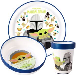 Star Wars Mandalorian 3pcs Bicolor Set Plate, Bowl & Tumbler, BPA Free Star Wars Mandalorian 3pcs Bicolor Set Plate, Bowl & Tumbler, BPA Free