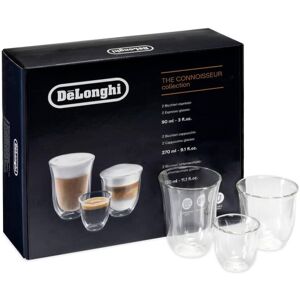 DLSC302 Delonghi Fancy Box 6er Set Thermo Glasses, Clear, 1 DLSC302 Delonghi Fancy Box 6er Set Thermo Glasses, Clear, 1