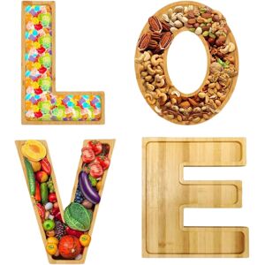 Unbranded 4Pack Wooden Letter Tray, LOVE Letters Charcuterie Boards, Wooden Charcuterie Tr Unbranded 4Pack Wooden Letter Tray, LOVE Letters Charcuterie Boards, Wooden Charcuterie Tr