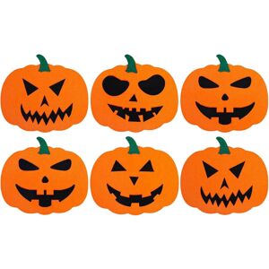 Unbranded Halloween Cup Mat - Halloween Coasters Set Of 6 - Non-Slip Felt Orange Pumpkin F Unbranded Halloween Cup Mat - Halloween Coasters Set Of 6 - Non-Slip Felt Orange Pumpkin F
