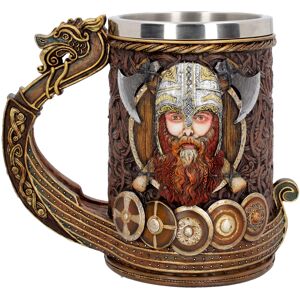 Nemesis Now Drakkar Viking Dragon Boat Tankard 15cm, Resin w. Stainless Steel, P Nemesis Now Drakkar Viking Dragon Boat Tankard 15cm, Resin w. Stainless Steel, P