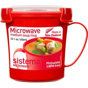 Sistema Microwave Soup Mug 656 ml Microwave Food Container with Steam-Release Sistema Microwave Soup Mug 656 ml Microwave Food Container with Steam-Release