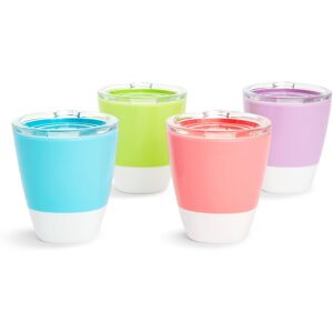 Munchkin Splash Open Toddler Cups with Training Lids 7 Ounce Multicolored 4 P Munchkin Splash Open Toddler Cups with Training Lids 7 Ounce Multicolored 4 P