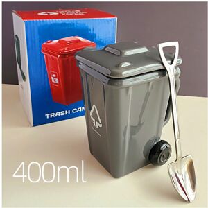 Unbranded (Gray) Can 400ml Trash Creative Ceramic Mug Water Cup Shovel Gifts Spoon Christm Unbranded (Gray) Can 400ml Trash Creative Ceramic Mug Water Cup Shovel Gifts Spoon Christm