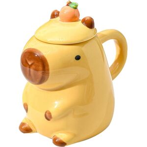 Unbranded (Yellow) Capybara Mug, Ceramic Animals Mug, 3 D Cute Capybara, Coffee Cup, with Unbranded (Yellow) Capybara Mug, Ceramic Animals Mug, 3 D Cute Capybara, Coffee Cup, with