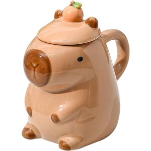 Unbranded (Brown) Capybara Mug, Ceramic Animals Mug, 3 D Cute Capybara, Coffee Cup, with L Unbranded (Brown) Capybara Mug, Ceramic Animals Mug, 3 D Cute Capybara, Coffee Cup, with L