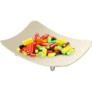 Unbranded (Cream White) Serving Tray for Entertaining - Footed Fruit Dish,Household Counte Unbranded (Cream White) Serving Tray for Entertaining - Footed Fruit Dish,Household Counte