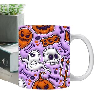 Unbranded (D) Halloween Tea Cup - 350ml Ceramic Drinking Cup with Handle,Beverage Cup, Jui Unbranded (D) Halloween Tea Cup - 350ml Ceramic Drinking Cup with Handle,Beverage Cup, Jui