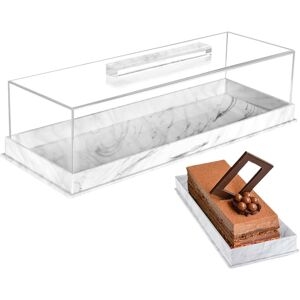 Unbranded (White Marble) Rectangular Cake Tray,Rectangular Cookie Storage Serving Tray D Unbranded (White Marble) Rectangular Cake Tray,Rectangular Cookie Storage Serving Tray D