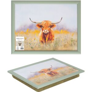 Coco & Gray Lap Tray 44cm Highland Cow Design Beanbag Cushion Polyester Serving Food Drinks Coco & Gray Lap Tray 44cm Highland Cow Design Beanbag Cushion Polyester Serving Food Drinks