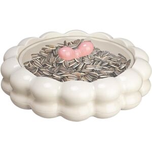 Unbranded Rotating Serving Tray, Snack Plate with Lid, 4 Compartments, Food Storage Organi Unbranded Rotating Serving Tray, Snack Plate with Lid, 4 Compartments, Food Storage Organi