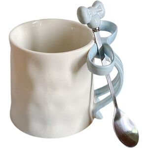 Unbranded (Blue) Bow Mug, Bow Coffee Cup, Coffee Mug with Bow, Ceramic Mug for Hot Chocola Unbranded (Blue) Bow Mug, Bow Coffee Cup, Coffee Mug with Bow, Ceramic Mug for Hot Chocola