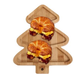 Unbranded (Christmas tree) Wooden Christmas Serving Tray, Christmas Tree Serving Plate, Cr Unbranded (Christmas tree) Wooden Christmas Serving Tray, Christmas Tree Serving Plate, Cr