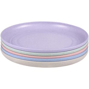 Kricely (As show, One size) Yardwe 5pcs Wheat Straw Plates Unbreakable Lightweight Dinne Kricely (As show, One size) Yardwe 5pcs Wheat Straw Plates Unbreakable Lightweight Dinne