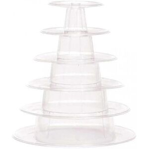 Unbranded 6 Tier Round Macaron Tower Plastic Clear Cake Stand Macaron Display Stand Desser Unbranded 6 Tier Round Macaron Tower Plastic Clear Cake Stand Macaron Display Stand Desser