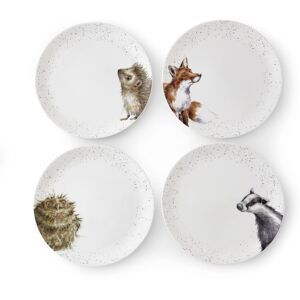Wrendale Designs Royal Worcester Ceramic Plate in Two Sizes Hedgehog Badger Fox Wrendale Designs Royal Worcester Ceramic Plate in Two Sizes Hedgehog Badger Fox