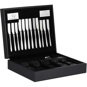 Viners Eden 44 Piece 18/10 Silver Stainless Steel Cutlery Set in Wooden Gift Box Viners Eden 44 Piece 18/10 Silver Stainless Steel Cutlery Set in Wooden Gift Box