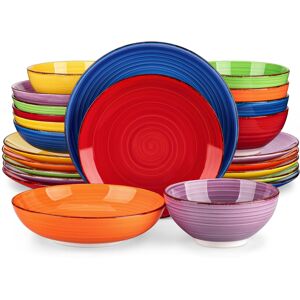 vancasso Bonita Multicolour Dinner Set, 24-Piece Dinner Sets for 6 People, Handp vancasso Bonita Multicolour Dinner Set, 24-Piece Dinner Sets for 6 People, Handp