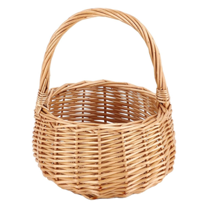 Markenlos Wicker Picnic Basket with Handle,Willow Flower Girl Basket Markenlos Wicker Picnic Basket with Handle,Willow Flower Girl Basket