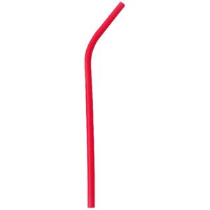 Unbranded (Red) Silicone Drinking Reusable Bent Straws Solid Color Round Brushes Shape Cle Unbranded (Red) Silicone Drinking Reusable Bent Straws Solid Color Round Brushes Shape Cle