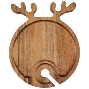 Unbranded Wooden Pallet Christmas Cooked Steak Tray Outdoor Picnic Wine Glasses & Wine Hol Unbranded Wooden Pallet Christmas Cooked Steak Tray Outdoor Picnic Wine Glasses & Wine Hol