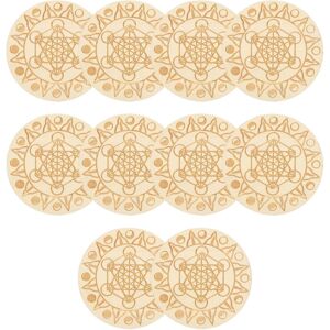 Unbranded (No. 1) Wooden Drink Coasters, Glass Coasters Made of Wood, Set of 10 Creative T Unbranded (No. 1) Wooden Drink Coasters, Glass Coasters Made of Wood, Set of 10 Creative T