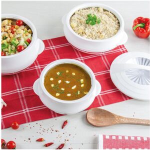 Unbranded (4pc cream) Insulated Serving Dishes with Lids -Thermal Hot Food Containers Set Unbranded (4pc cream) Insulated Serving Dishes with Lids -Thermal Hot Food Containers Set