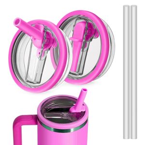 Unbranded (As show, One size) 2 Pack – 40 oz Stanley Tumbler Lid Replacement – LeakProof, Unbranded (As show, One size) 2 Pack – 40 oz Stanley Tumbler Lid Replacement – LeakProof,