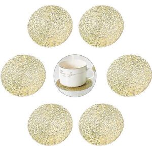 Unbranded (As show, One size) Coasters, 6 Pieces Coasters Round Under Glass Vinyl Coasters Unbranded (As show, One size) Coasters, 6 Pieces Coasters Round Under Glass Vinyl Coasters