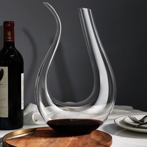 Gr8 Home Wine Decanter U-Shape Glass Aerating Wine Carafe Pourer Dispenser 1.5L Gr8 Home Wine Decanter U-Shape Glass Aerating Wine Carafe Pourer Dispenser 1.5L
