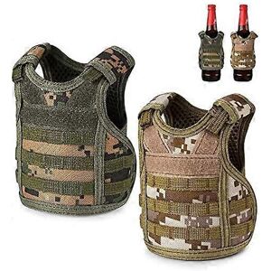 Unbranded (As show, One size) Tactical Mini Beer Vests, 2 Pack Molle Beer Jacket Camouflag Unbranded (As show, One size) Tactical Mini Beer Vests, 2 Pack Molle Beer Jacket Camouflag