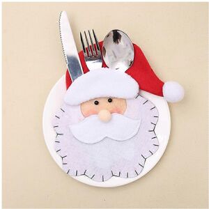 Unbranded (As show, One size) Christmas Cutlery Holder,6pcs Knives Forks Spoon Cute Tablew Unbranded (As show, One size) Christmas Cutlery Holder,6pcs Knives Forks Spoon Cute Tablew