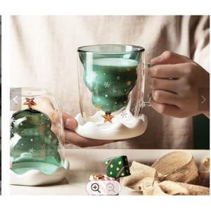 Unbranded 1 Pack Double Walled Insulated Glass Mug for Christmas Gifts 300ML Unbranded 1 Pack Double Walled Insulated Glass Mug for Christmas Gifts 300ML