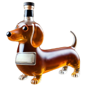 Markenlos Dachshund Dog Whiskey Bottle,Reusable Liquor Flask Glassware C Markenlos Dachshund Dog Whiskey Bottle,Reusable Liquor Flask Glassware C
