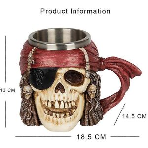 Unbranded (As show, One size) Stainless Steel Skull Mug, 3D Chalice Skull Mug Beer Mugs Me Unbranded (As show, One size) Stainless Steel Skull Mug, 3D Chalice Skull Mug Beer Mugs Me