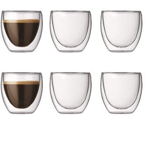 Bodum PAVINA Double Walled Thermo Glasses 0.08 L, 2.5 oz, 6 Count (Pack of 1) Bodum PAVINA Double Walled Thermo Glasses 0.08 L, 2.5 oz, 6 Count (Pack of 1)