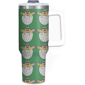 WHIBOS (Baby Sinclair Dinosaurs _6661) 40 oz Tumbler with Handle Stainless Steel Insula WHIBOS (Baby Sinclair Dinosaurs _6661) 40 oz Tumbler with Handle Stainless Steel Insula