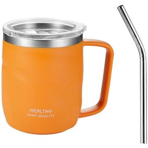 Unbranded (Orange, One size) 304 Insulated Stainless Steel Coffee Mug Double Wall Anti-Sca Unbranded (Orange, One size) 304 Insulated Stainless Steel Coffee Mug Double Wall Anti-Sca