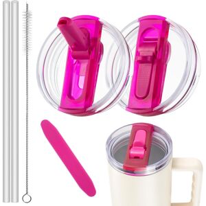 Unbranded (2, ROSE) 40oz Leak Proof Lid for Stanley Cup Tumbler, Detachable Flip Straw Lid Unbranded (2, ROSE) 40oz Leak Proof Lid for Stanley Cup Tumbler, Detachable Flip Straw Lid