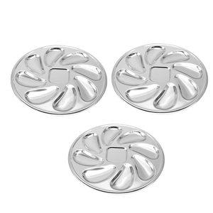 Unbranded 3PCS Stainless Steel Oyster Plate Serving Tray Unbranded 3PCS Stainless Steel Oyster Plate Serving Tray