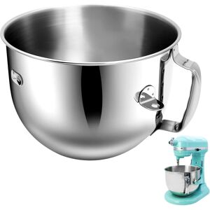 PQPO Stainless Steel Mixer Bowl Compatible with 7 Quart Kitchen Aid Bowl-Lift Stand M PQPO Stainless Steel Mixer Bowl Compatible with 7 Quart Kitchen Aid Bowl-Lift Stand M