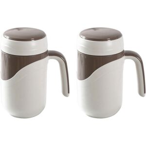 Unbranded Ceramic Vacuum Flask Cup Leakproof Insulated with Handle 380Ml White Unbranded Ceramic Vacuum Flask Cup Leakproof Insulated with Handle 380Ml White